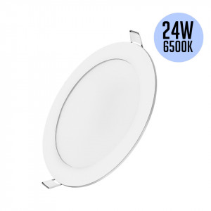 Spot led rotund incastrat, 24W, lumina rece 6500K, 1840lm, alb, Braytron