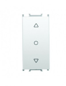 Intrerupator jaluzele cu retinere 1 modul Thea Modular Panasonic, Alb
