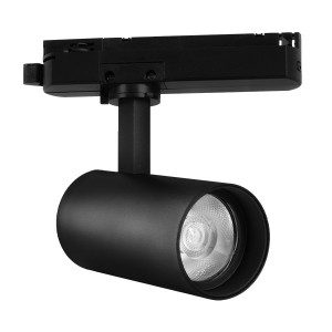 Spot LED pe sina, 15W, lumina rece(5000 K), 1180 lm, negru, Braytron Plus