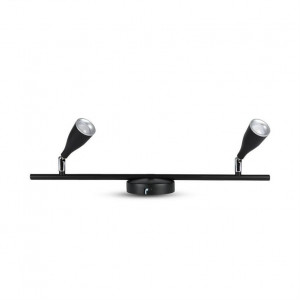 Aplica LED 4.5W x 2, design modern, negru, 360lm(4000K), V-TAC