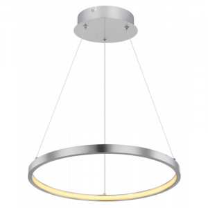 Pendul LED 19W, dimabil, lumina calda, metal, culoare nichel, 67192-19 Globo
