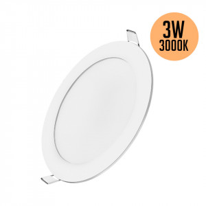 Spot led rotund incastrat, 3W, lumina calda 3000K, 160lm, alb, Braytron