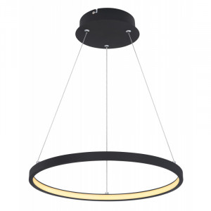 Pendul LED 19W, dimabil, lumina calda, metal, culoare negru, 67192-19B Globo