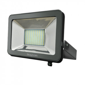 Proiector led 70W SMD, 5600lm, IP65, lumina calda 3000K, Gri, Braytron