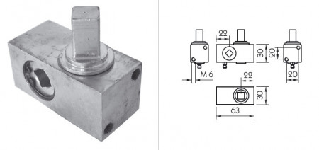 Element intinzator prelata Piccolo, 30x63, patrat 12x12mm. Suer. 0,4kg. Cod: 670900005