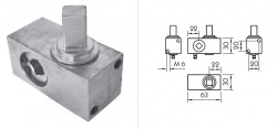 Element intinzator prelata Piccolo, 30x63, patrat 12x12mm. Suer. 0,4kg. Cod: 670900005
