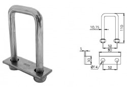 Brida montaj + placa brida. Cod: 295131663, 295131664