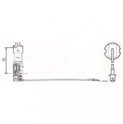 Bec 24V 70W H3 Hella