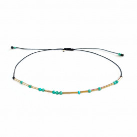 bratara din aur filat (gold filled de 14k/20) si turcoaze de Arizona - Turquoises Drops