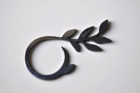 inel Vegetalia Mirabilia /  filigree branch din argint oxidat