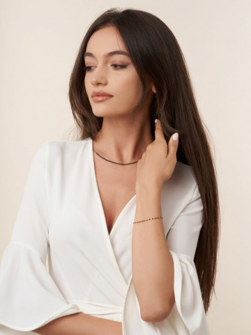 bratara aur filat 14k/20 si spinel negru Corina Mardari moonsun project