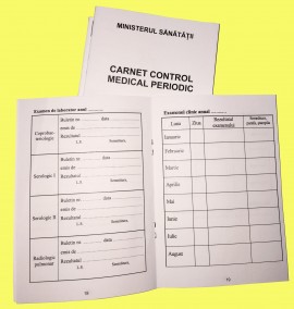 Carnet control medical periodic, A6