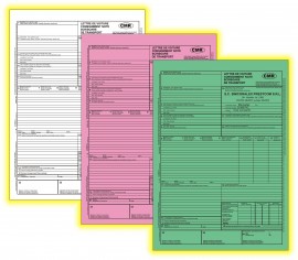 Carnet scrisoare transport/CMR, A4, 50 set x 3 ex., an, personalizat
