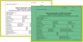 Fisa de anuntare a sosirii si plecarii, fisa de cazare, nepersonalizata, A5, 50 set x 2 ex., a-n