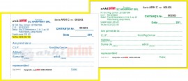Chitantier 50 set x 2ex, color, personalizat