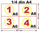 Chitantier A6, 50 set x 2ex, alb-negru, personalizat