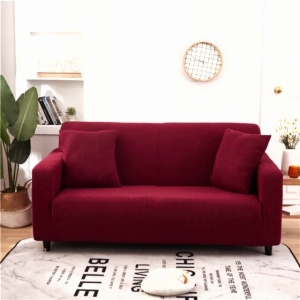 Husa elastica pentru canapea 3 locuri, culoare Bordo