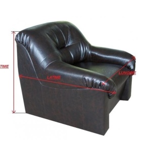 Husa elastica si catifelata pentru fotoliu + fata perna, culoare Rosu-Bordo