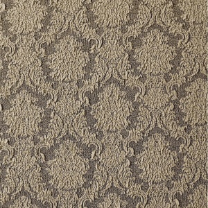 Set 6 huse Multielastice Jacquard pentru scaune, cu volanas, Bej