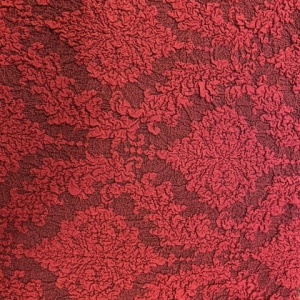 Set 6 huse Multielastice Jacquard pentru scaune, cu volanas, Bordo