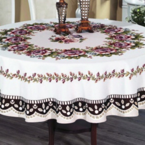 Fata de masa rotunda Goblen 3D, 160 cm - cod STR-087