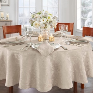 Fata de masa rotunda 150 cm Bej