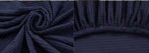 Husa elastica si plusata pentru fotoliu + fata perna, culoare Bordo