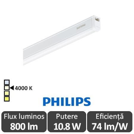 Applique Murale PHILIPS Pentura Mini 14W – Tube TL5 840 Blanc – Neuf Testé