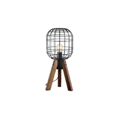 CORP ILUMINAT ACA LIGHTING OD90981T METAL, NEGRU, LEMN, NATUR, E27