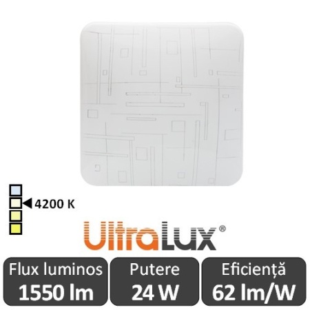 Ultralux Plafonieră Led 24W  SPLDS2442