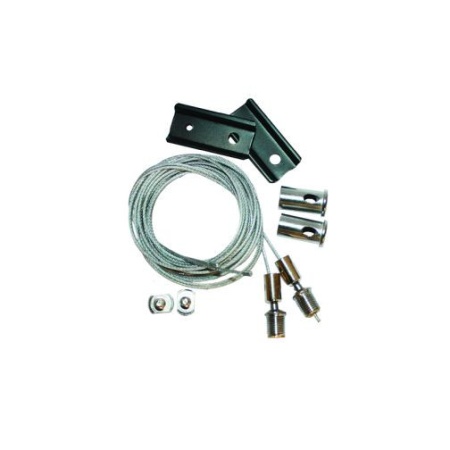 Kit montaj suspendat șină magnetică aparentă negru