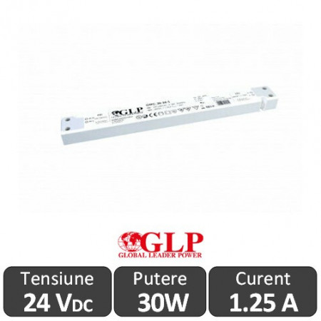 Sursa alimentare Slim GLP LED 30W 24V IP20