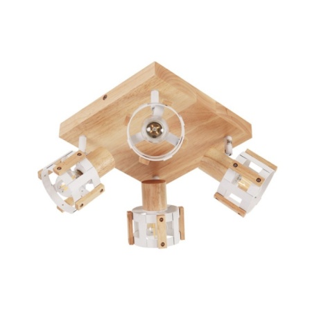CORP ILUMINAT ACA LIGHTING GN46C4WW METAL ALB LEMN NATUR E14