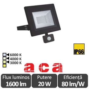 ACA - Proiector LED cu senzor 20W