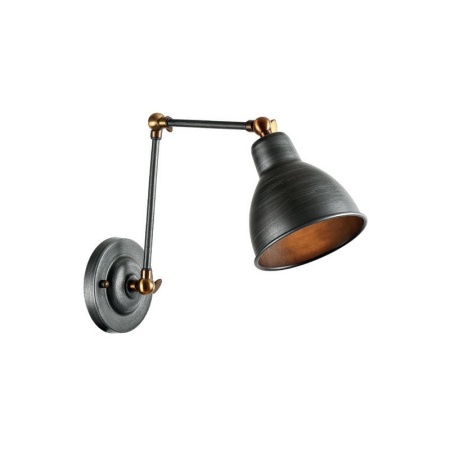 APLICA ACA LIGHTING EG168871WB METAL NEGRU ARGINTIU ALAMA E27