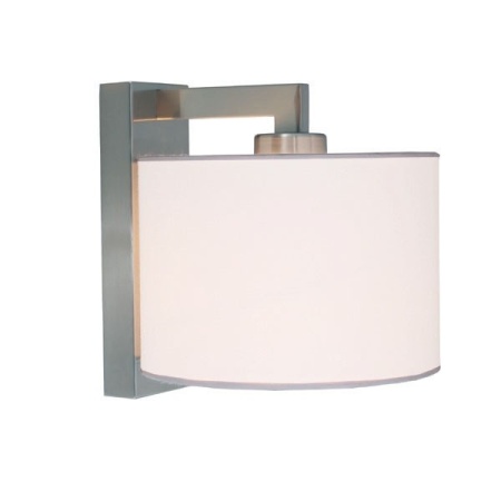 APLICA ACA LIGHTING OD5612WN METAL NICHEL SATINAT TEXTIL ALB E27