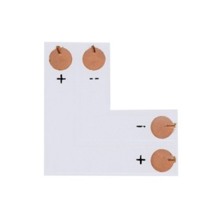 Conector de colt pentru banda LED monocoloră 10mm-pachet 5 buc