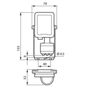 Philips-Proiector cu senzor LED BVP164 10W alb-neutru Gen3