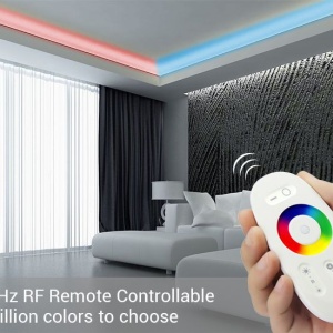 Set MiBoxer RGBW Dimmer și telecomandă RF, 10A, 12-24V
