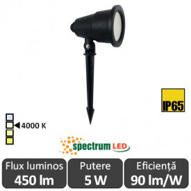 Spectrum Flori 5W IP65 4000K Alb-Neutru