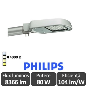 Philips - Corp iluminal stradal cu LED ClearWay BGP303 80W 4000K alb-neutru