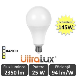 Bec LED Ultralux - LED Bulb 25W 4200K alb-neutru