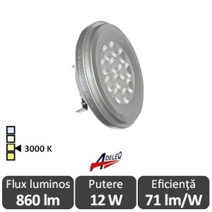 Bec LED Lumen LEDspot AR111 D 11-50W 3000K alb-cald