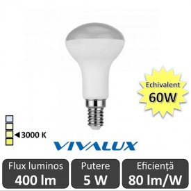 Bec LED Reflector Vivalux 5W 400lm E14 3000K