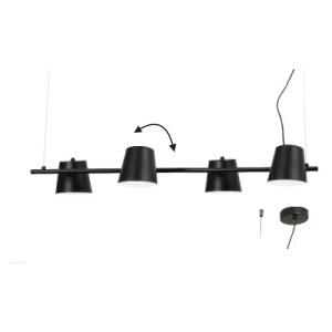 Lampa suspendata EF27P4102BK 4xE14