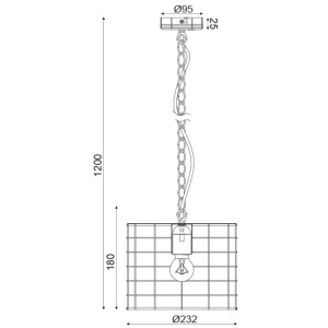 CORP SUSPENDAT ACA LIGHTING GN731PSAW METAL ALB ANTICHIZAT E27