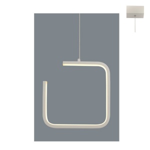 Lampa suspendata V27LEDP22WH 8W