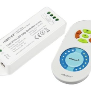 Set MiLight Dimmer și telecomandă bandă CCT , 12A, RF,12-24V