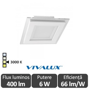 Vivalux KARE LED 6W 3000K ( Alb-Cald )