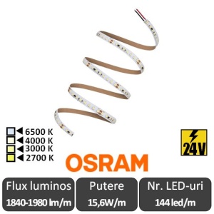 Bandă LED flexibilă - OSRAM Ledvance Performance PFM-2000 rolă 5m alb/alb-cald/neutru/rece